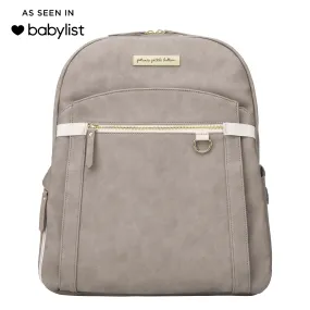 2-in-1 Provisions Breast Pump & Diaper Bag Backpack in Grey Matte Leatherette