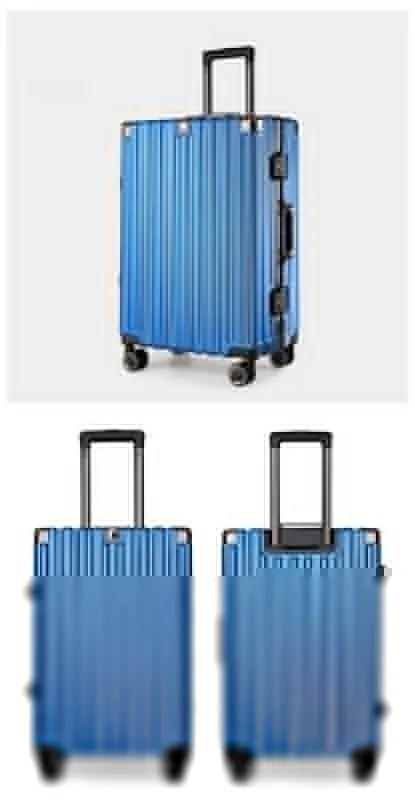 Aluminum Alloy Hard-Shell Suitcase with TSA Lock -20" Spinner Luggage in Blue