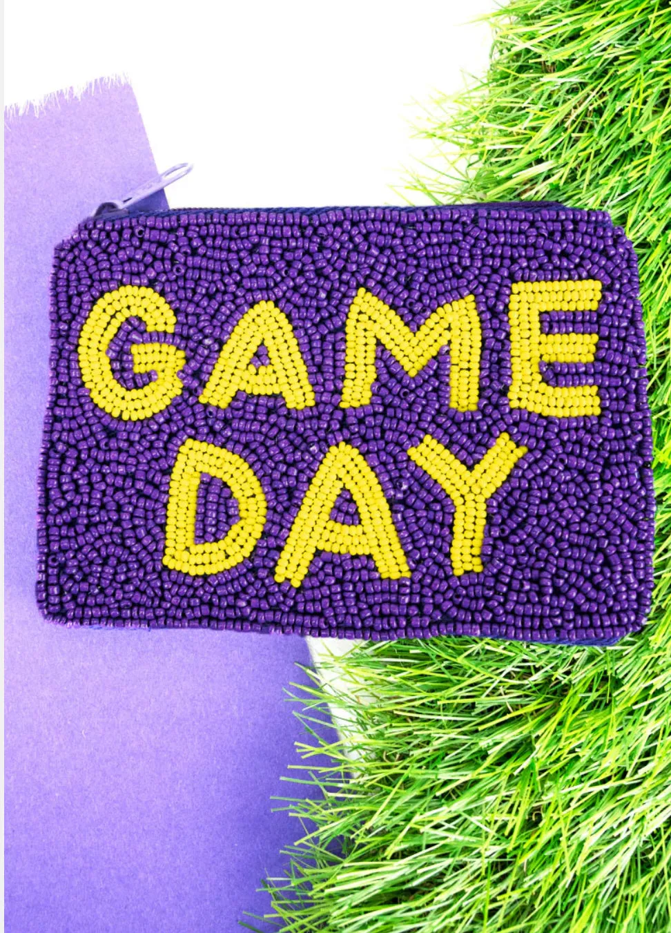 Beaded Game Day Clutches