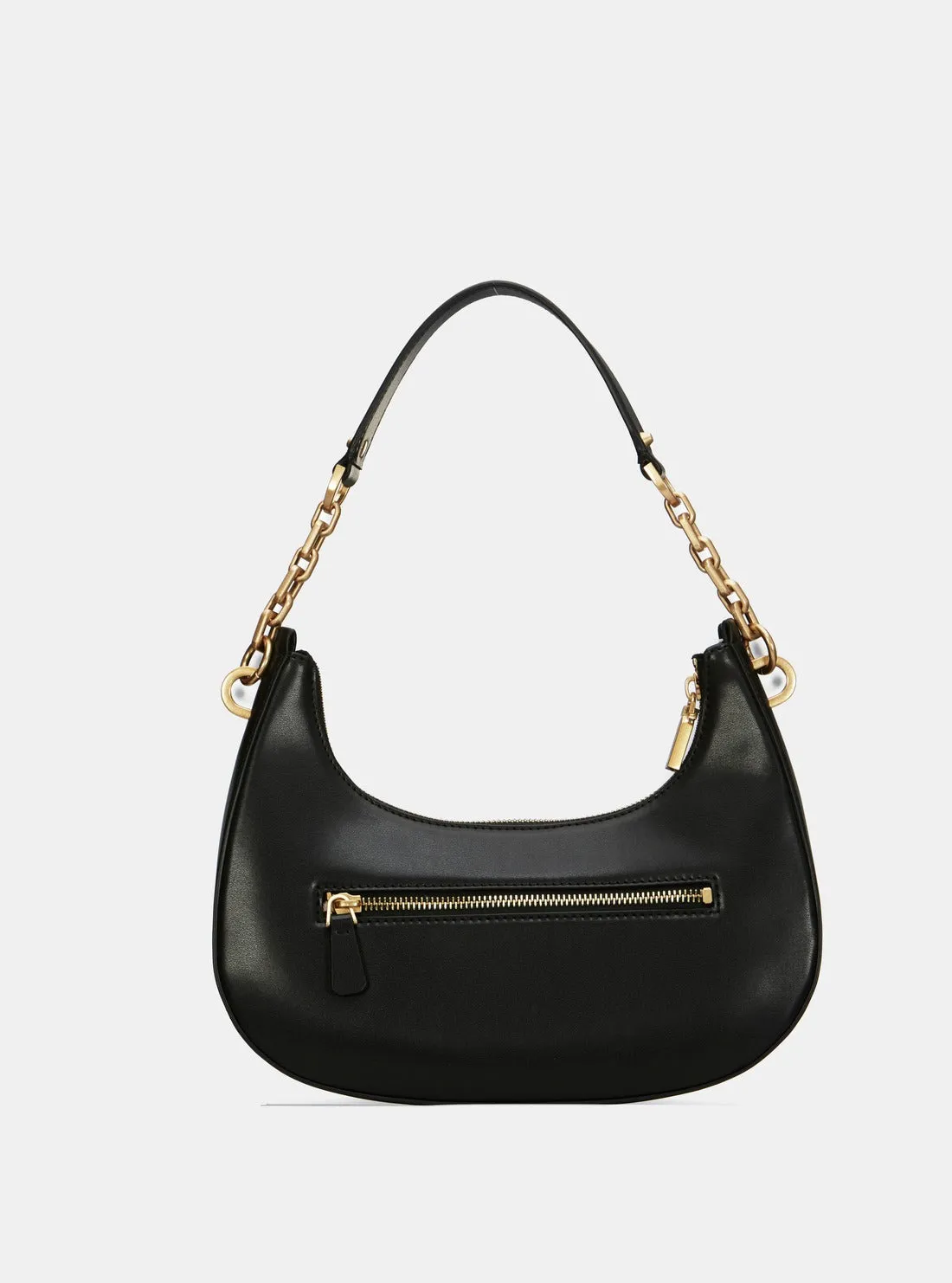 Black Kuba Top Zip Shoulder Bag