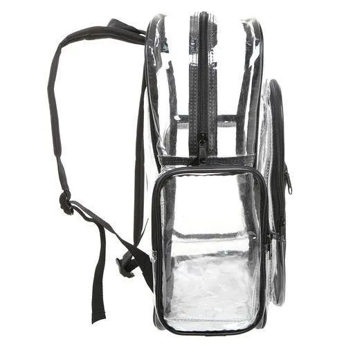 Clear Security School Backpack, Black Trim