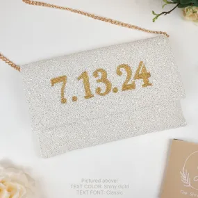 Custom Date Beaded Clutch Bag (LHFC)