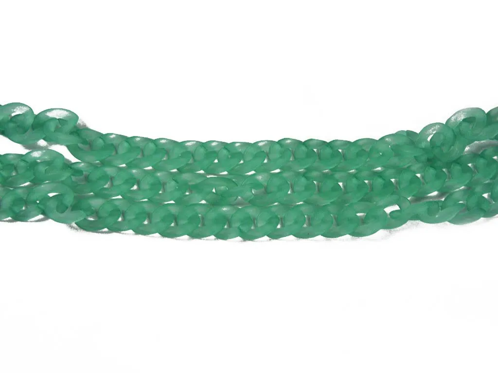 Dark Green Transparent Circular Acrylic Chains