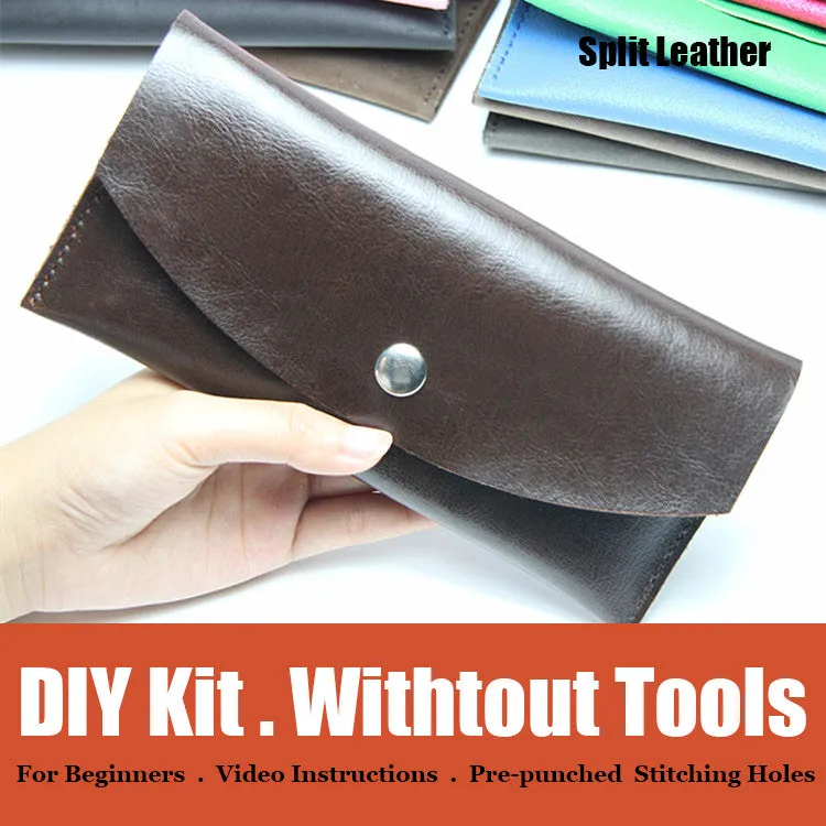 DIY Leather Wallets Kit DIY Coffee Eco Leather Projects DIY Minimalist Leather Wallet DIY Leather Womens Wallet Kit