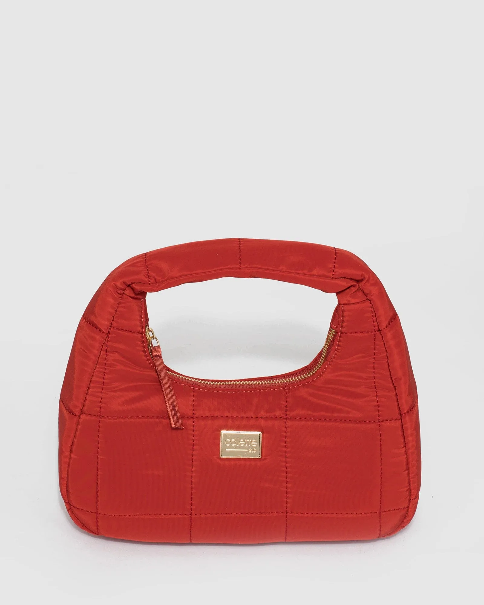 Ellyse Nylon Orange Shoulder Bag