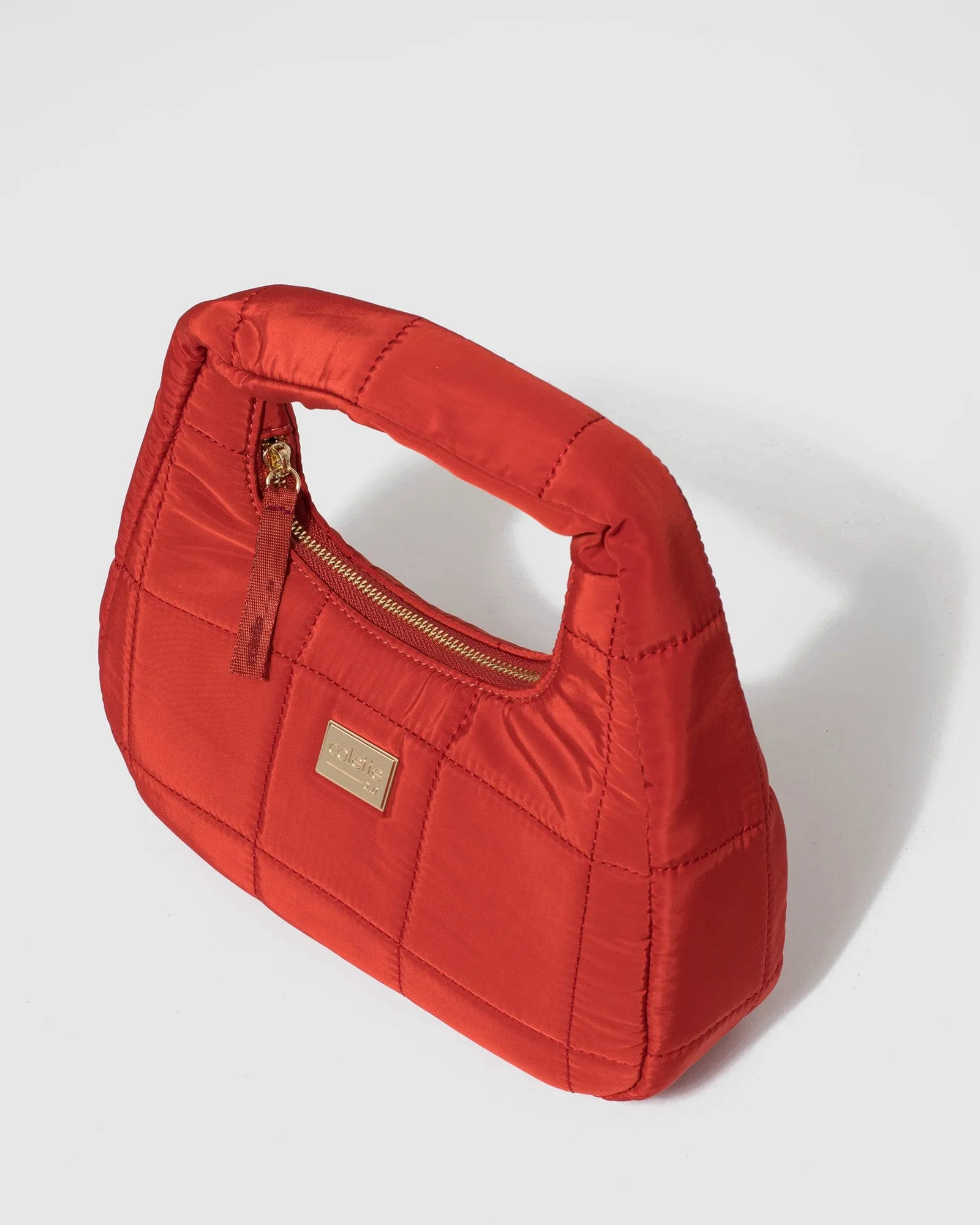 Ellyse Nylon Orange Shoulder Bag