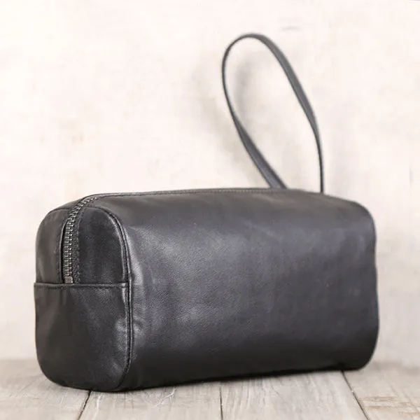 Fashionable Womens Soft Leather Wallet Black Leather Clutch for Women