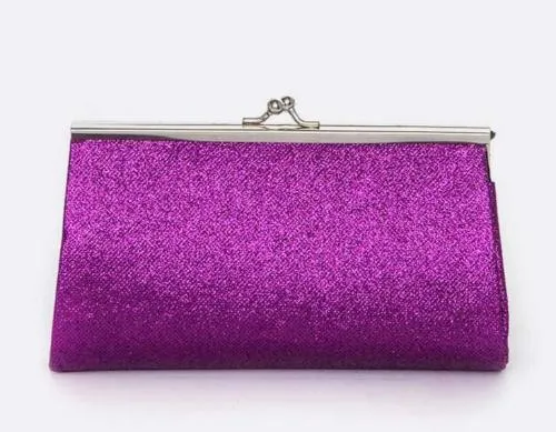 Glittered Clasp Clutch