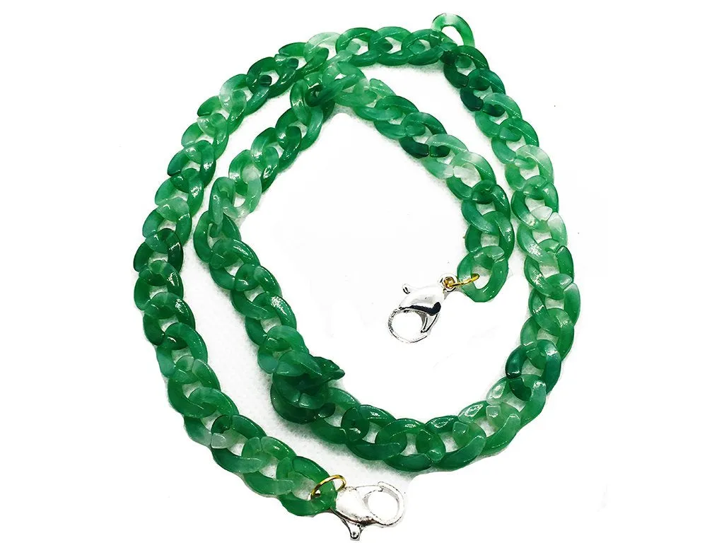 Green Dual Shade Mask Chains