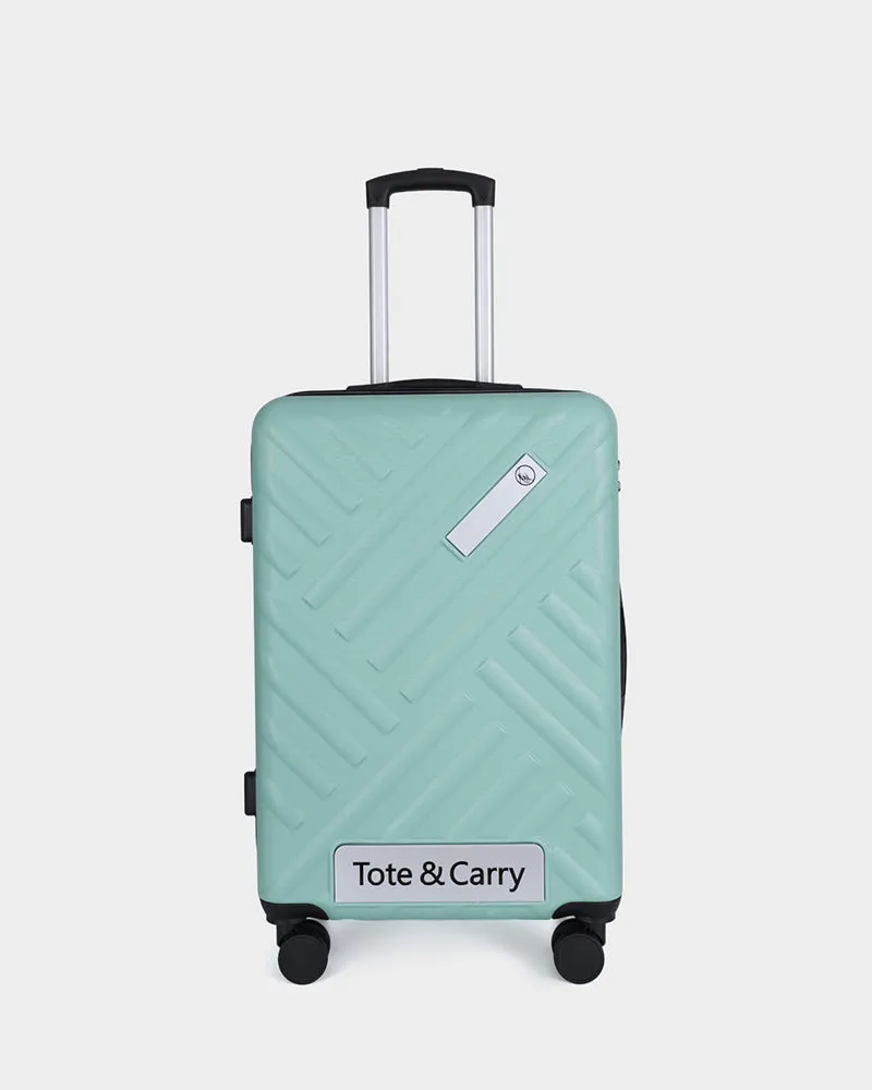 Hard Case 3 Piece Luggage Set in Crystal Green