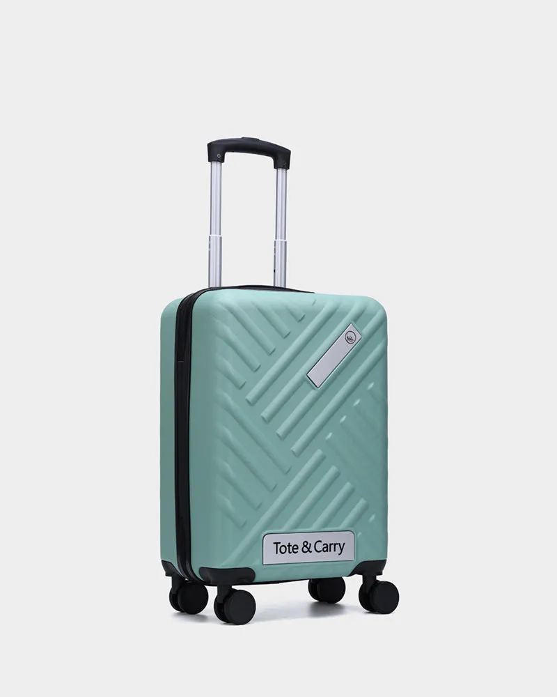 Hard Case 3 Piece Luggage Set in Crystal Green