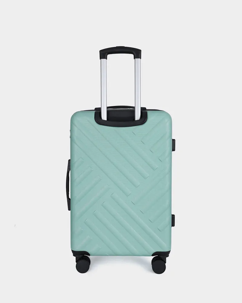 Hard Case 3 Piece Luggage Set in Crystal Green