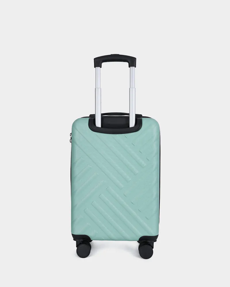 Hard Case 3 Piece Luggage Set in Crystal Green