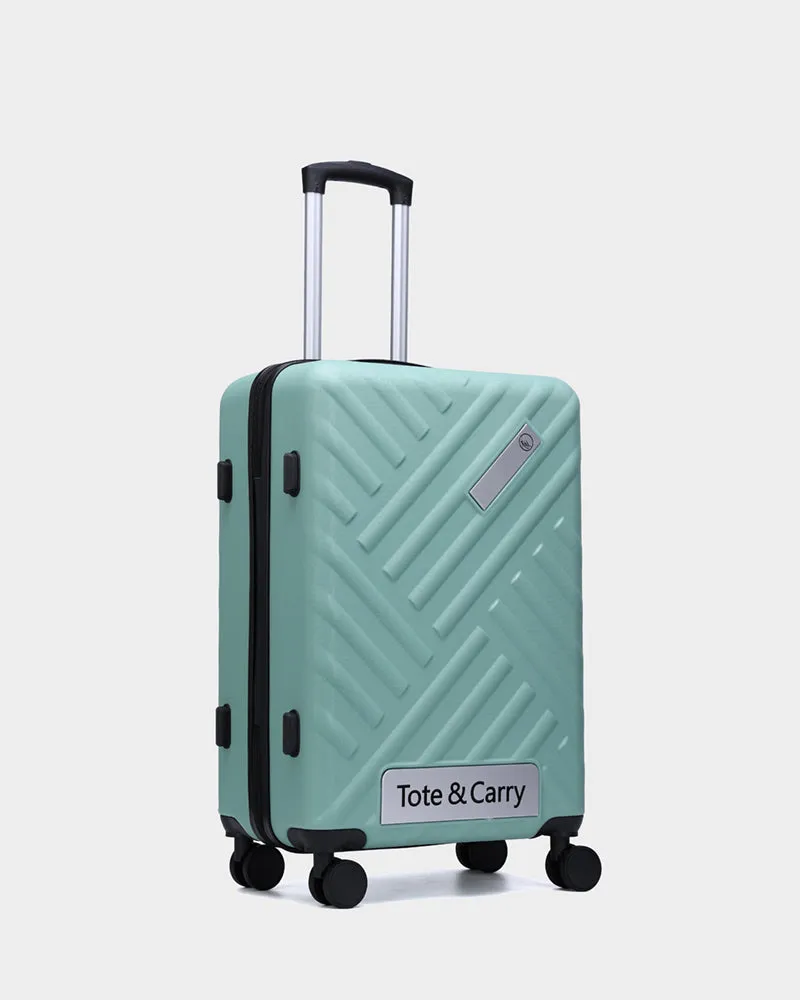 Hard Case 3 Piece Luggage Set in Crystal Green