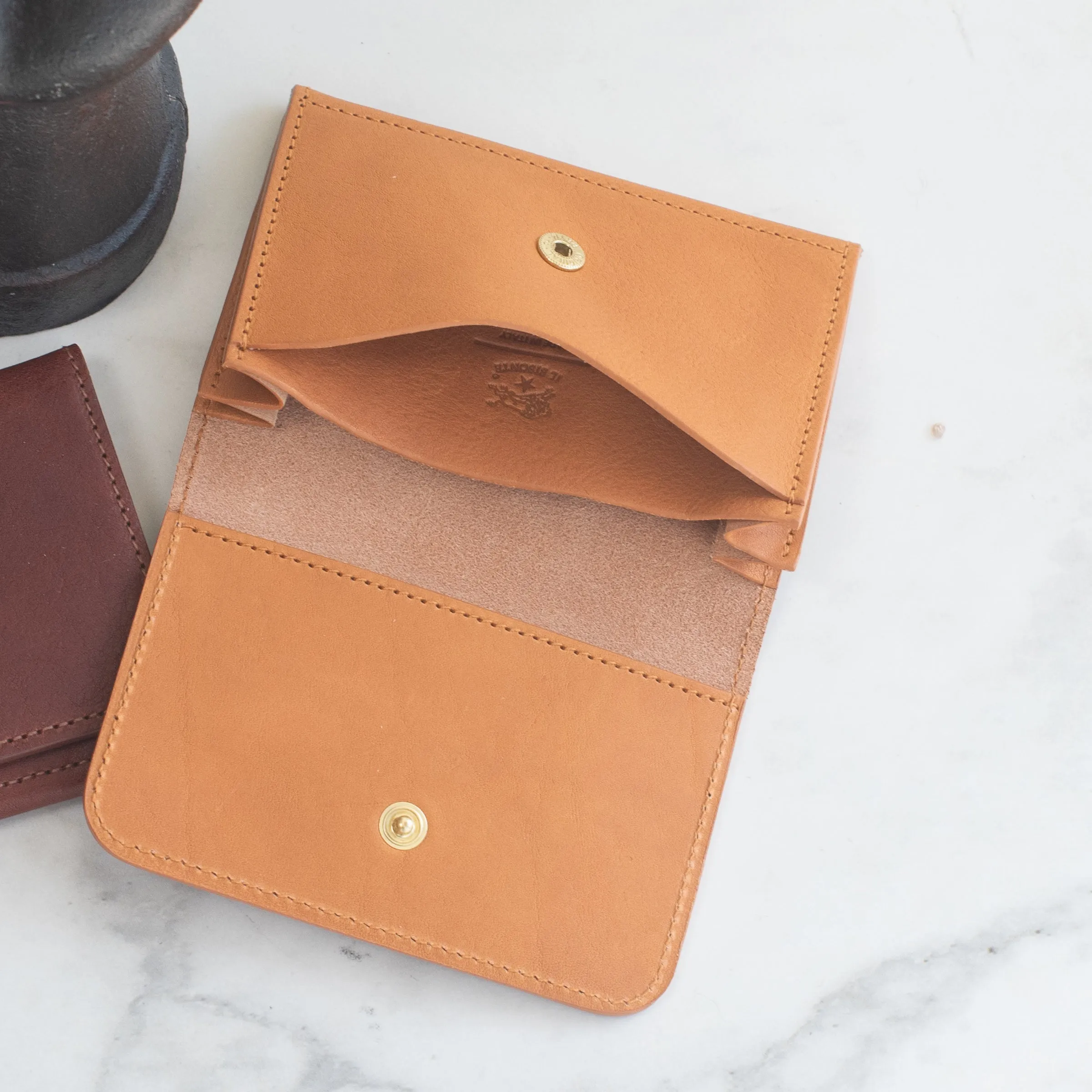 Il Bisonte Slim Snap Wallet