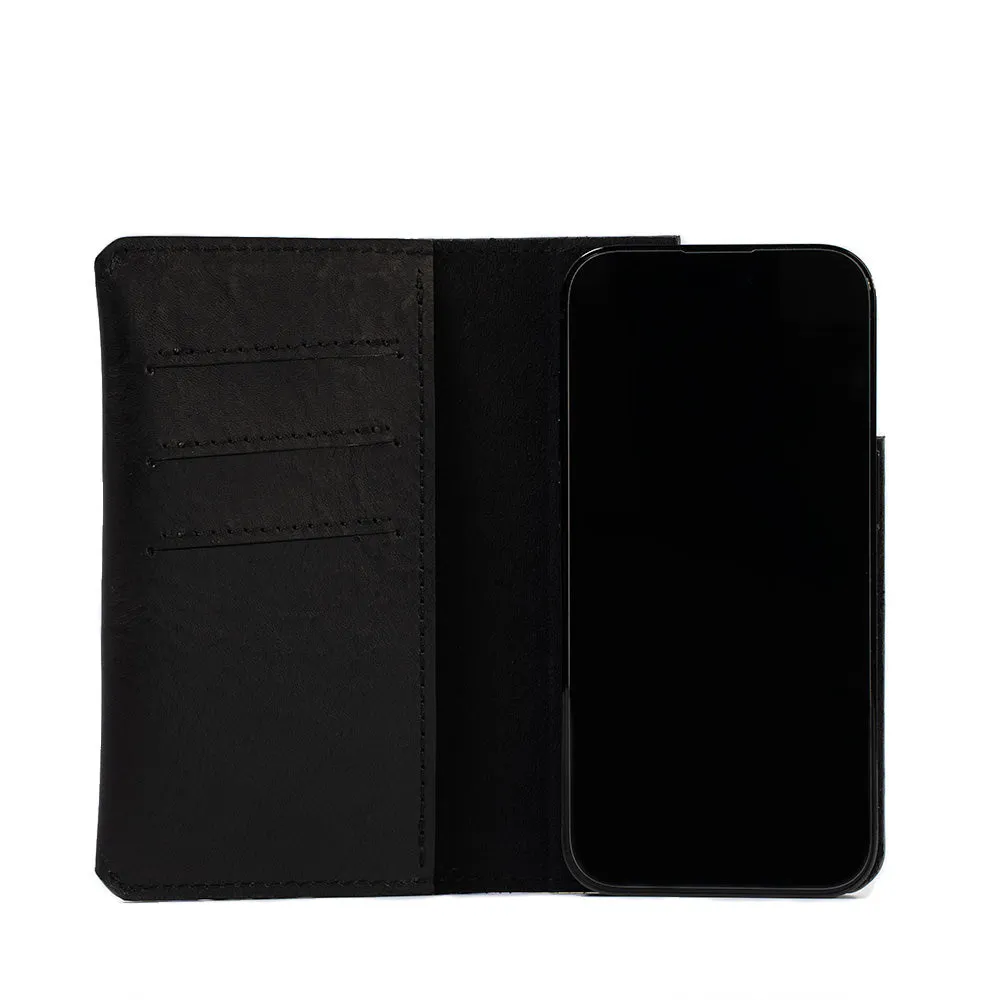 iPhone 16 series Leather Folio Case Wallet with MagSafe - The Minimalist 1.0