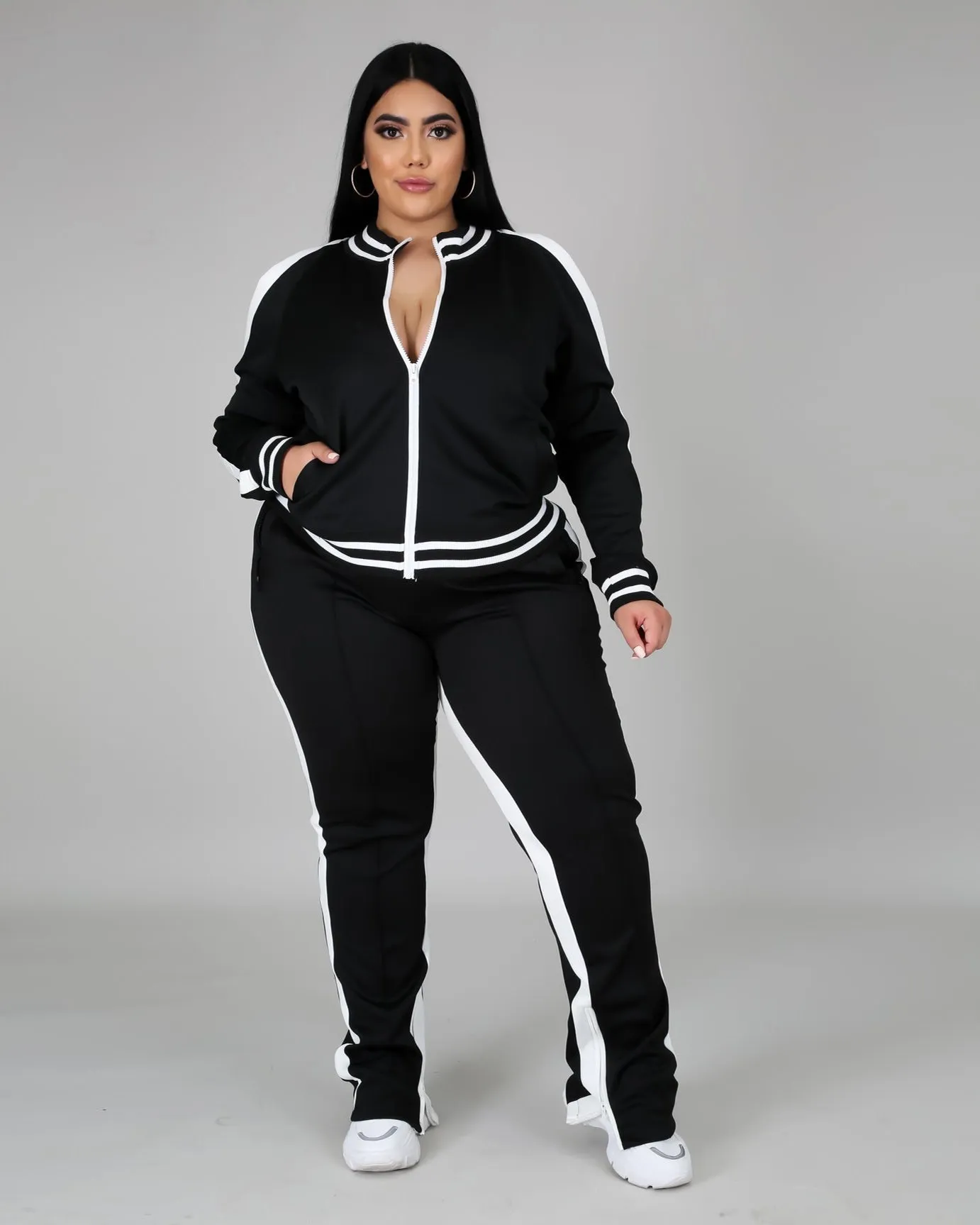 Janay Cold Shoulder Tracksuit