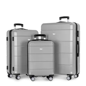 Jetset 3pc Suitcase Set in Silver