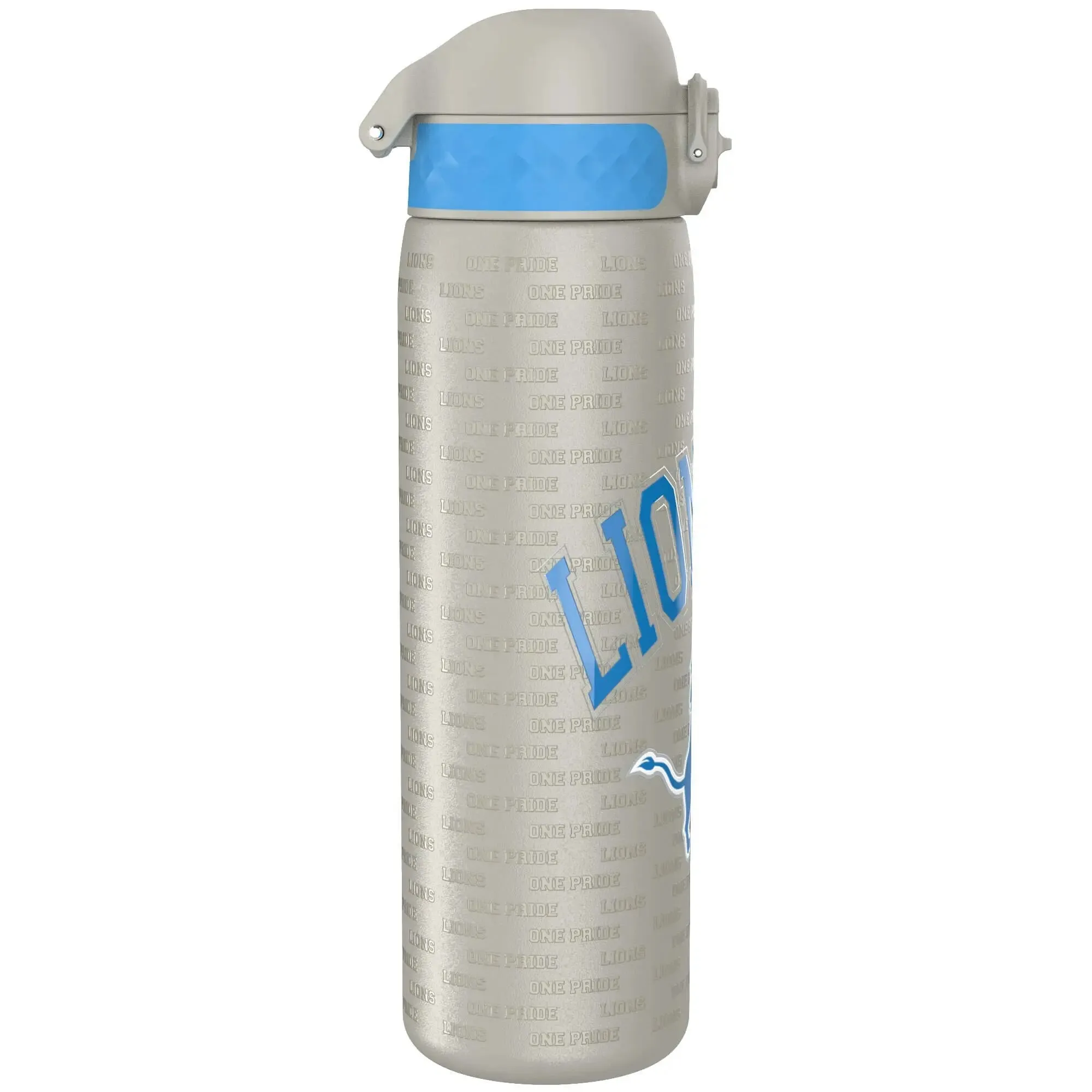 Leak Proof NFL Water Bottle, Stainless Steel, Detroit Lions, 600ml (20oz)