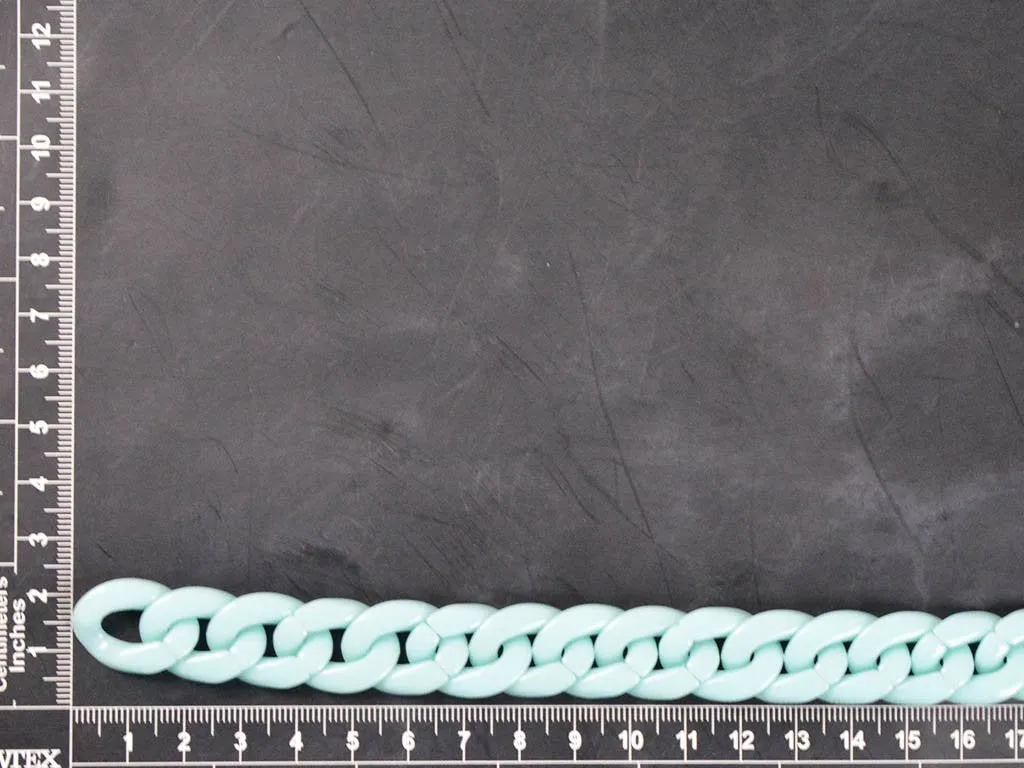 Light Blue Circular Acrylic Chains