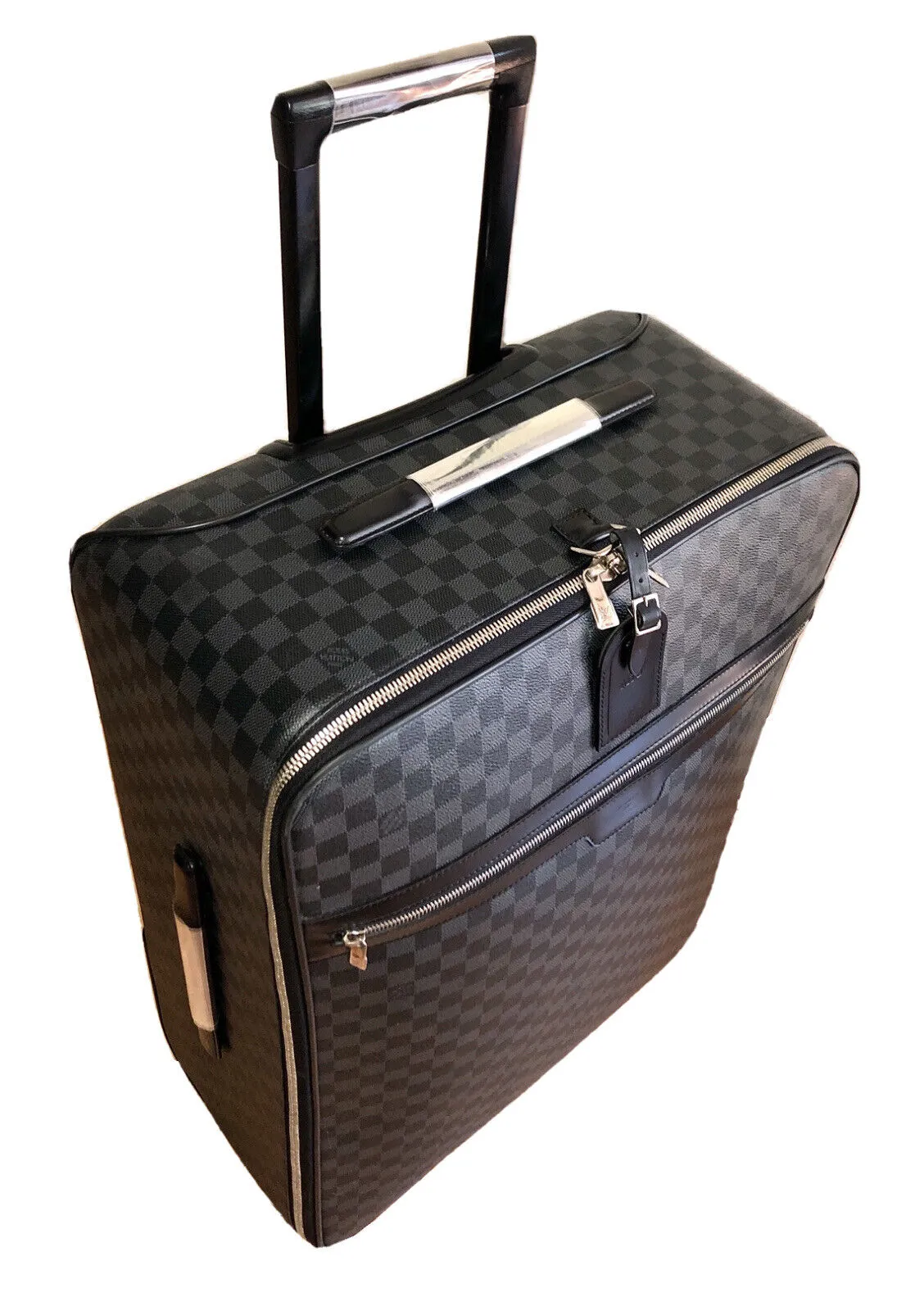 Louis Vuitton Graphite Business Pegase 65 Suitcase Bag w/ Luggage Tag Unisex💥