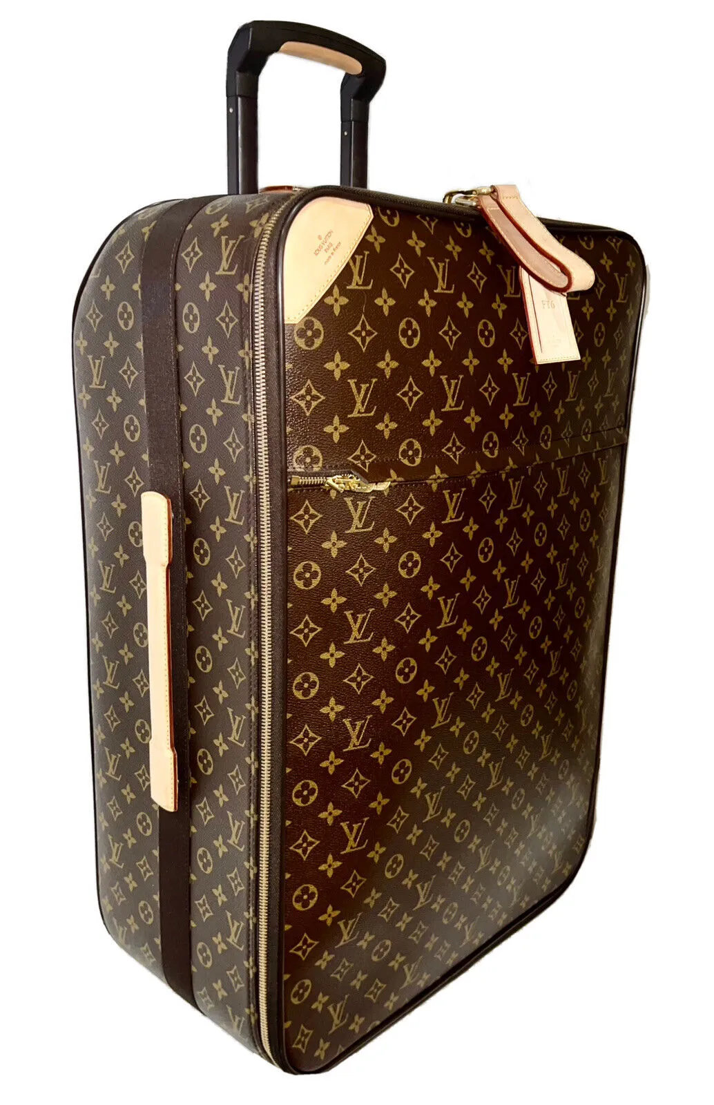 Louis Vuitton Pegase 26” Timeless Suitcase Bag w/ Tag Strap Lock XL Luggage 🩵