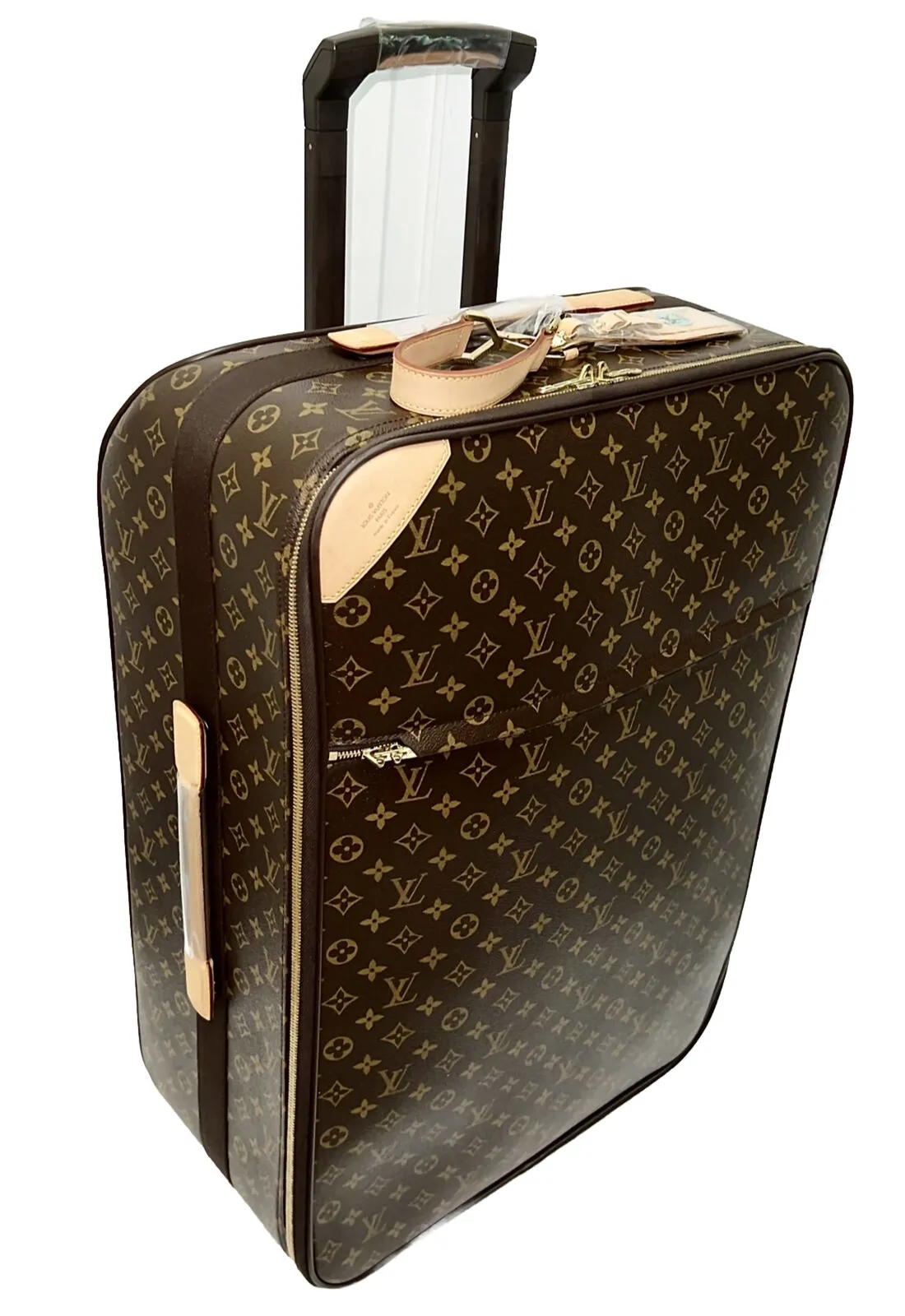 Louis Vuitton Pegase 26” Timeless Suitcase Bag w/ Tag Strap Lock XL Luggage 🩵