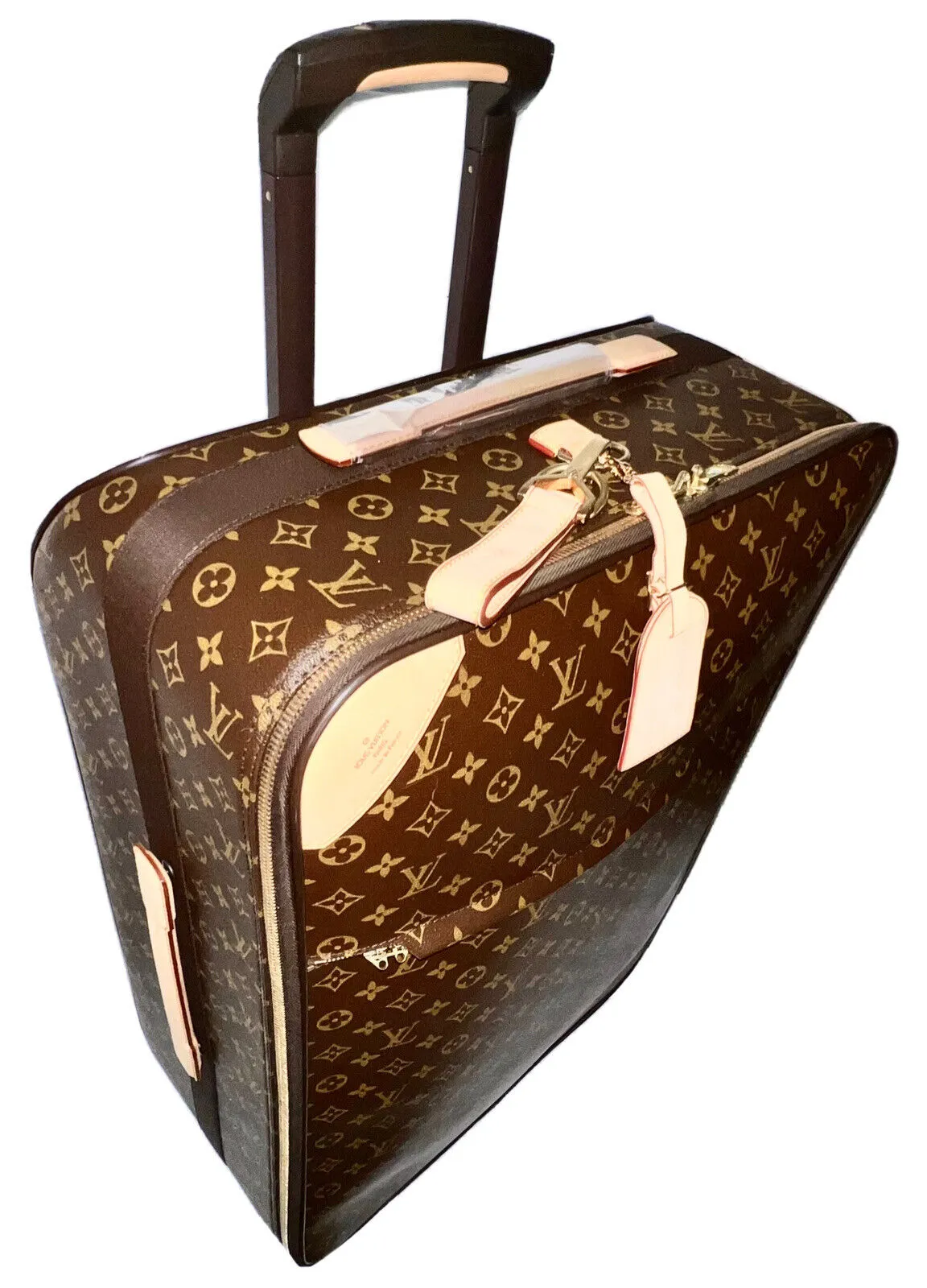 Louis Vuitton Pegase 26” Timeless Suitcase Bag w/ Tag Strap Lock XL Luggage 🩵