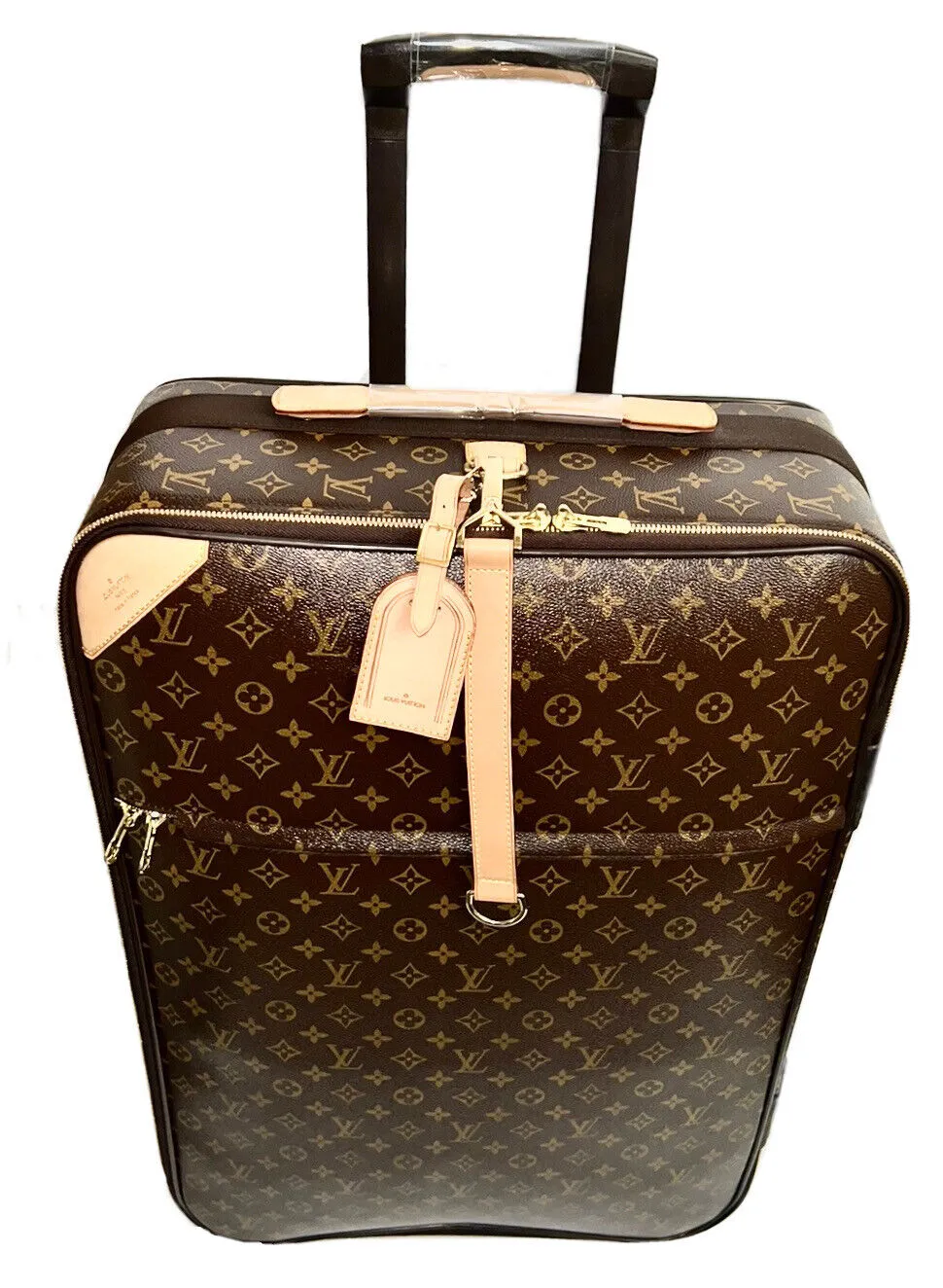 Louis Vuitton Pegase 26” Timeless Suitcase Bag w/ Tag Strap Lock XL Luggage 🩵