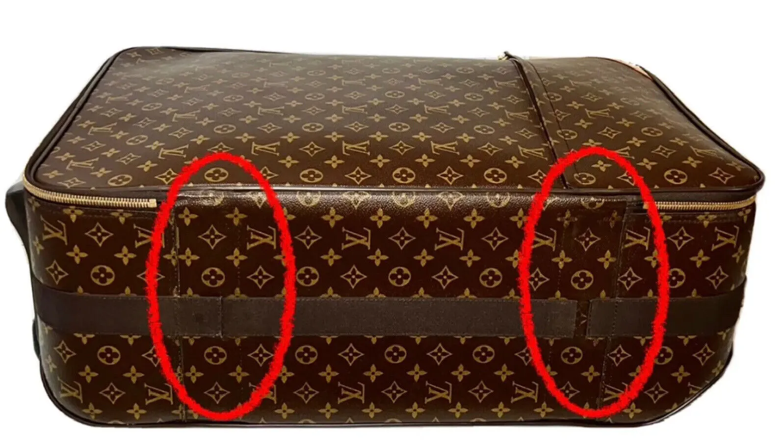 Louis Vuitton Pegase 26” Timeless Suitcase Bag w/ Tag Strap Lock XL Luggage 🩵