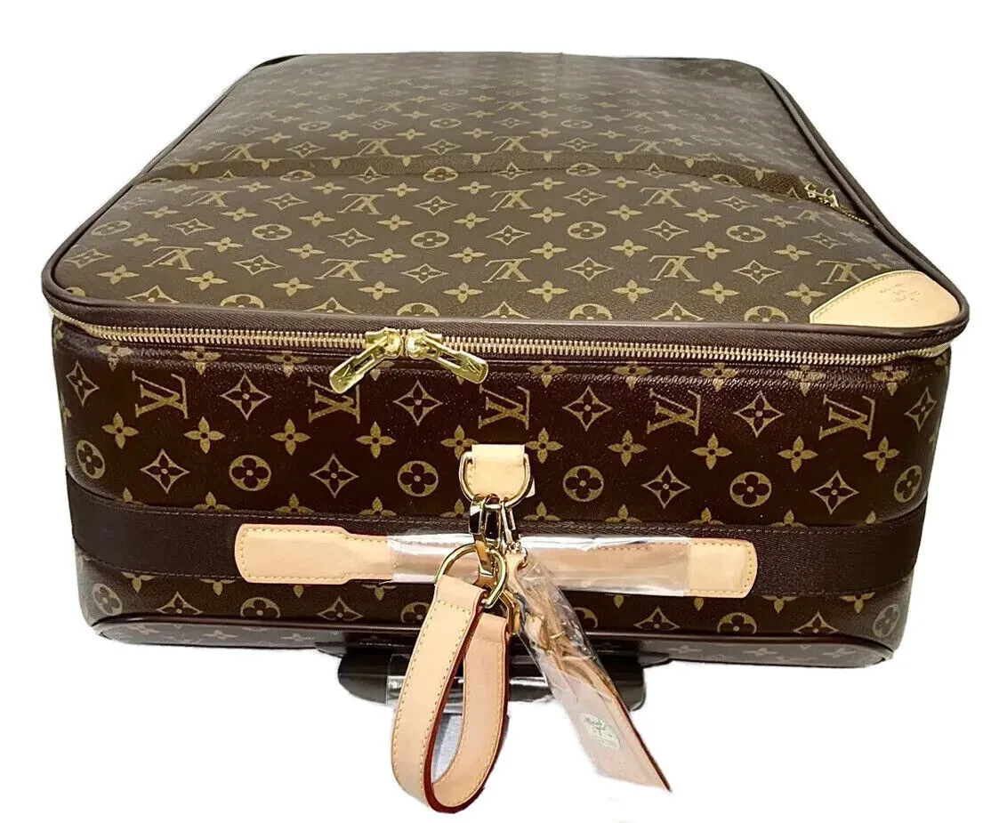 Louis Vuitton Pegase 26” Timeless Suitcase Bag w/ Tag Strap Lock XL Luggage 🩵