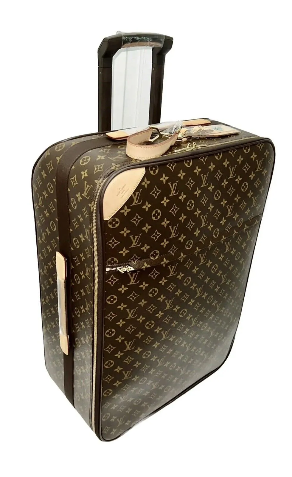 Louis Vuitton Pegase 26” Timeless Suitcase Bag w/ Tag Strap Lock XL Luggage 🩵