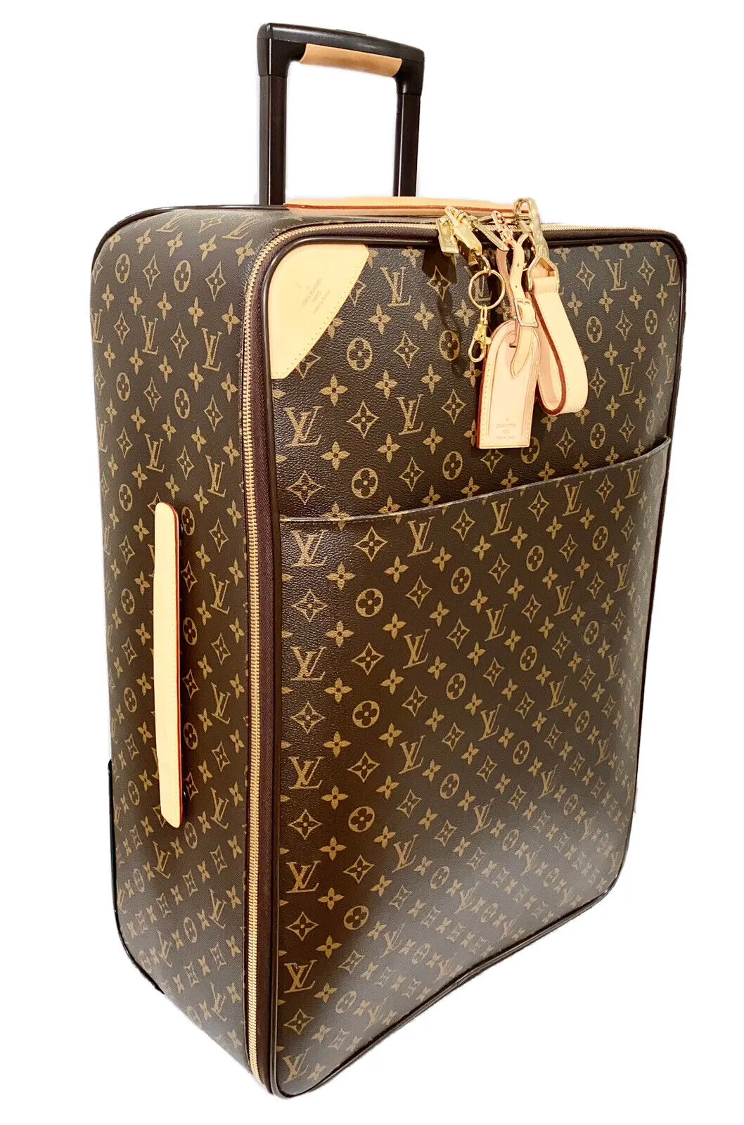 Louis Vuitton Pegase 65 Business Suitcase Bag 25” w/ Protective Sleeve Jacket ✨