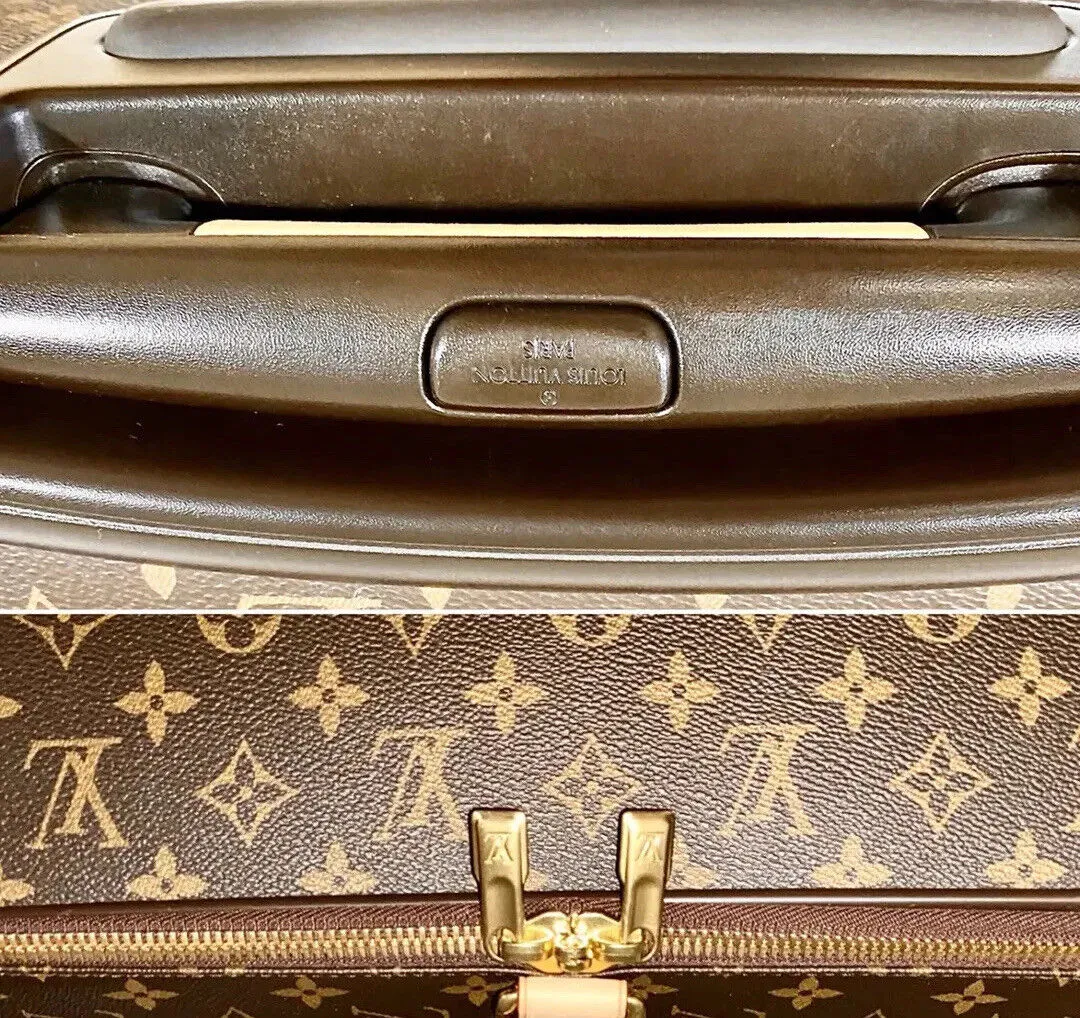 Louis Vuitton Pegase 65 Business Suitcase Bag 25” w/ Protective Sleeve Jacket ✨