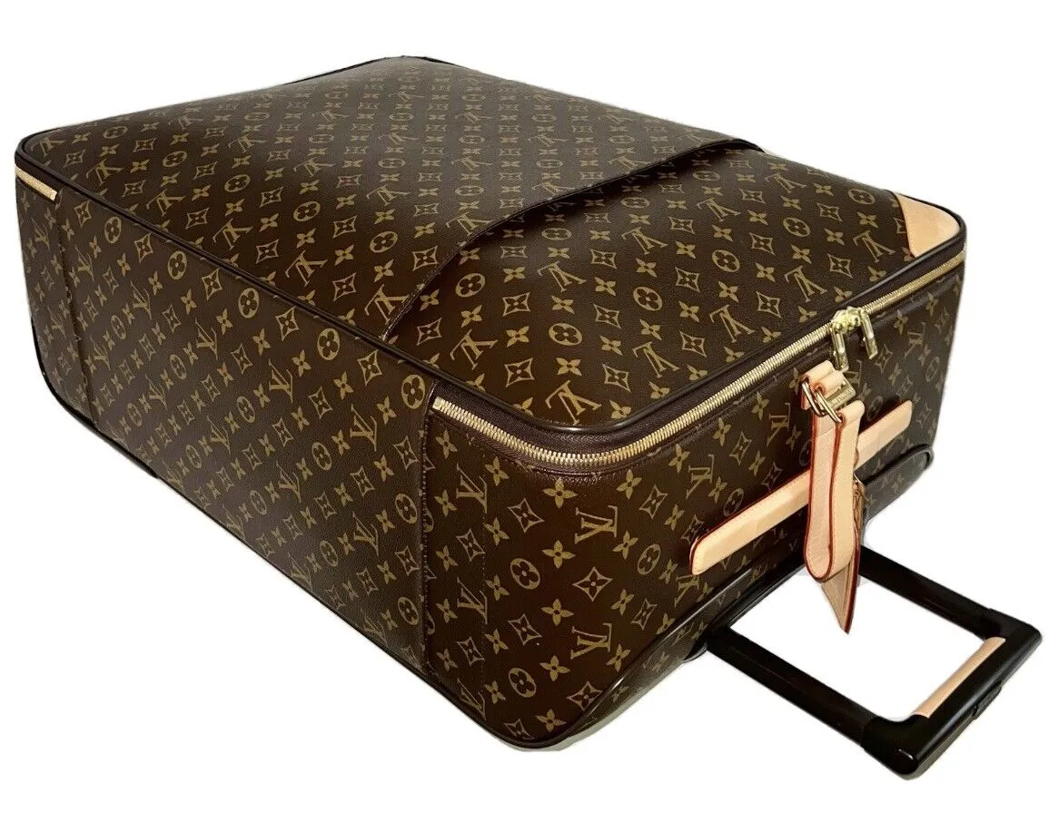 Louis Vuitton Pegase 65 Suitcase w/ Cover Case Bag Classic Luggage 💝