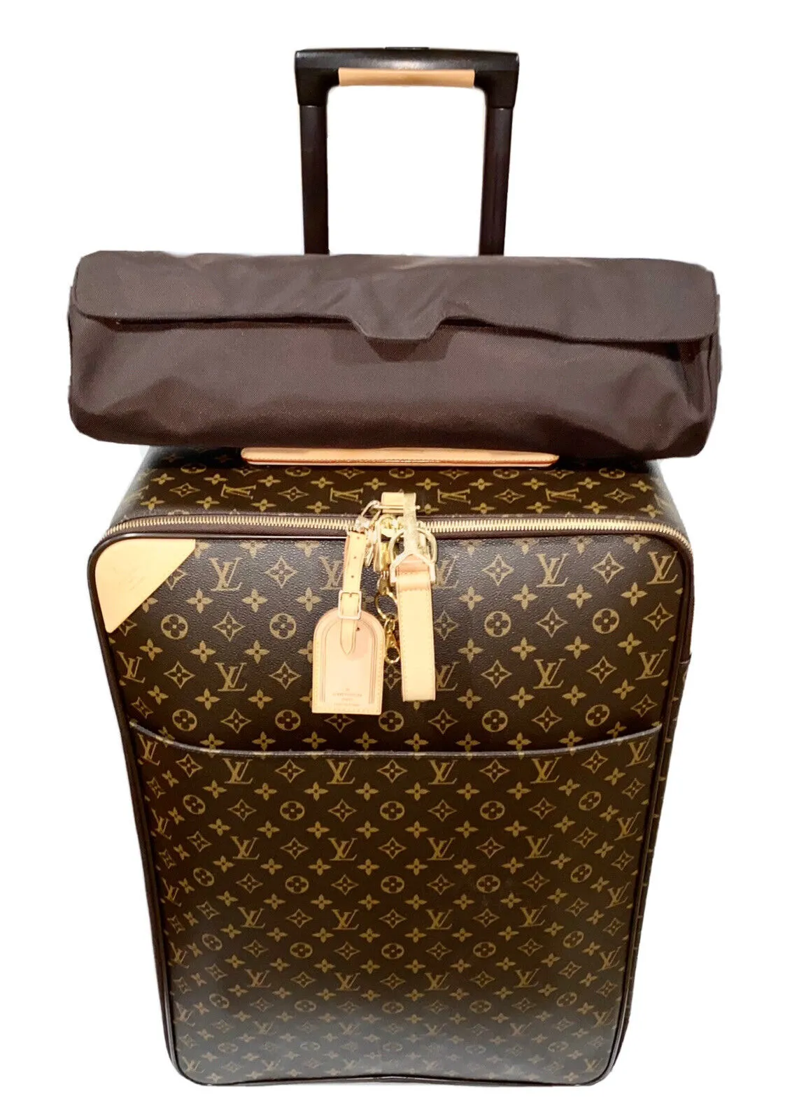 Louis Vuitton Pegase Business 65 Suitcase Bag w/ Cover Sleeve Pristine!🩵