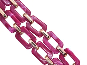 Magenta Pink Designer Acrylic Chains