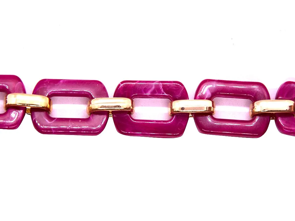 Magenta Pink Designer Acrylic Chains