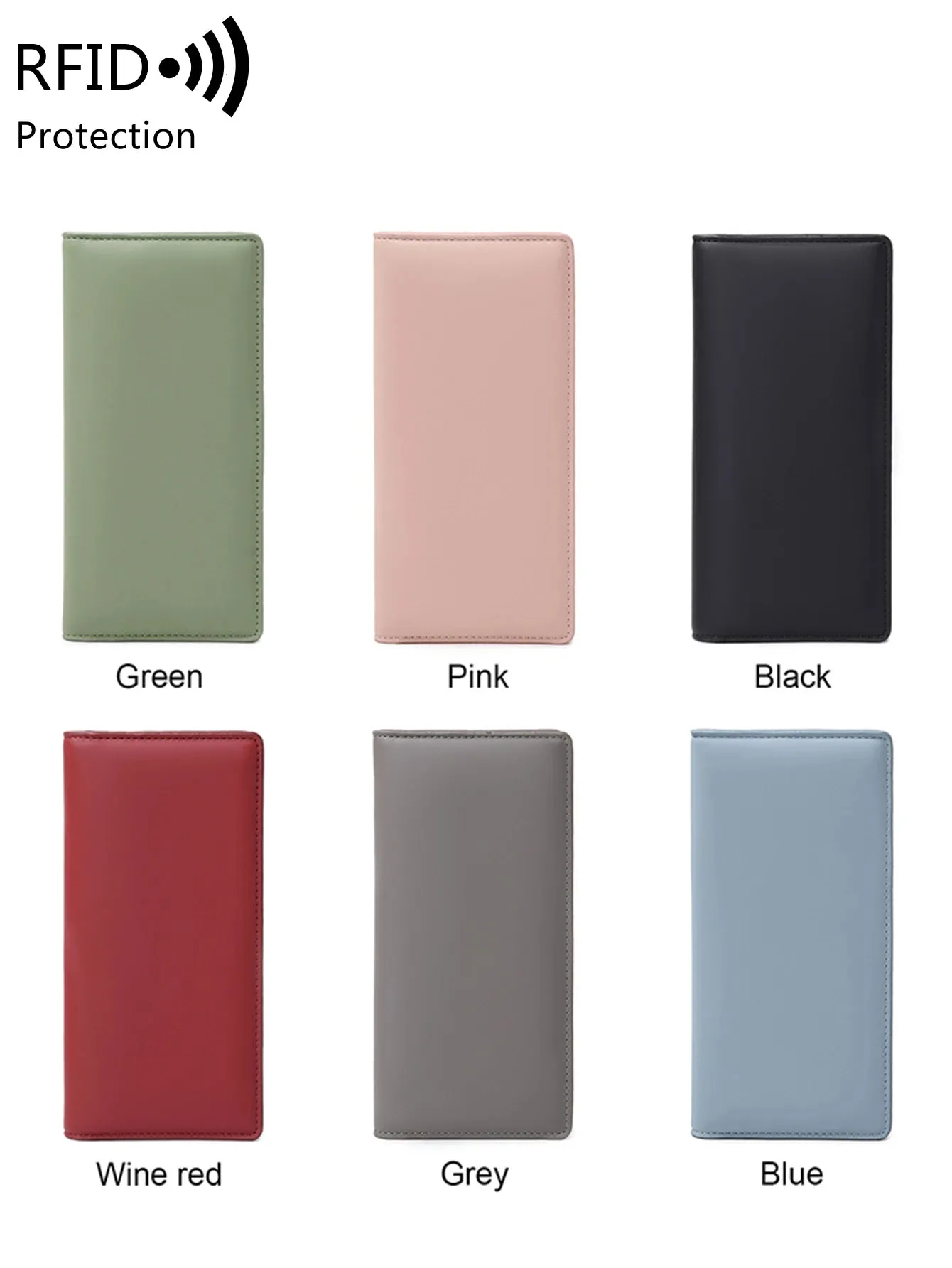 Minimalist RFID Ultra-Thin Women's Long Wallet