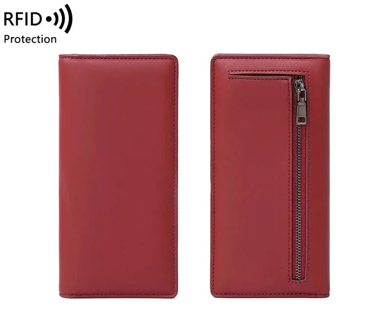 Minimalist RFID Ultra-Thin Women's Long Wallet