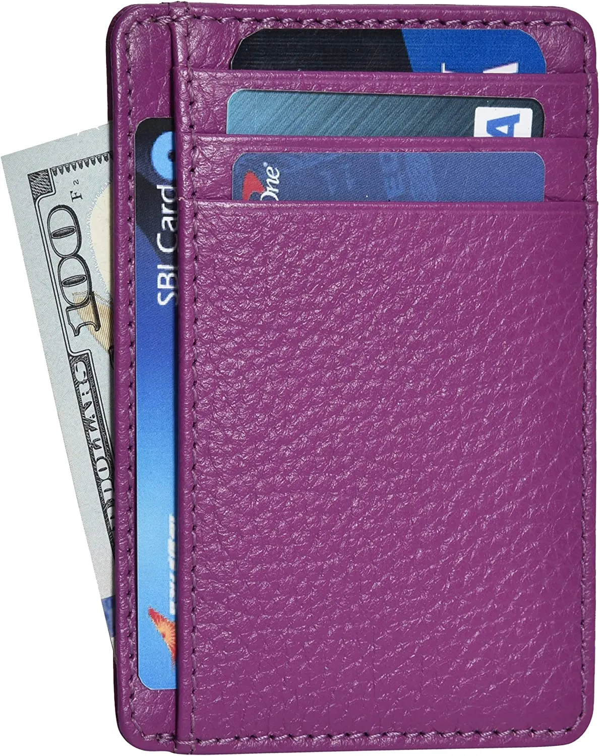 Minimalist Wallets for Men RFID Blocking Real Leather Slim Front Pocket Wallet