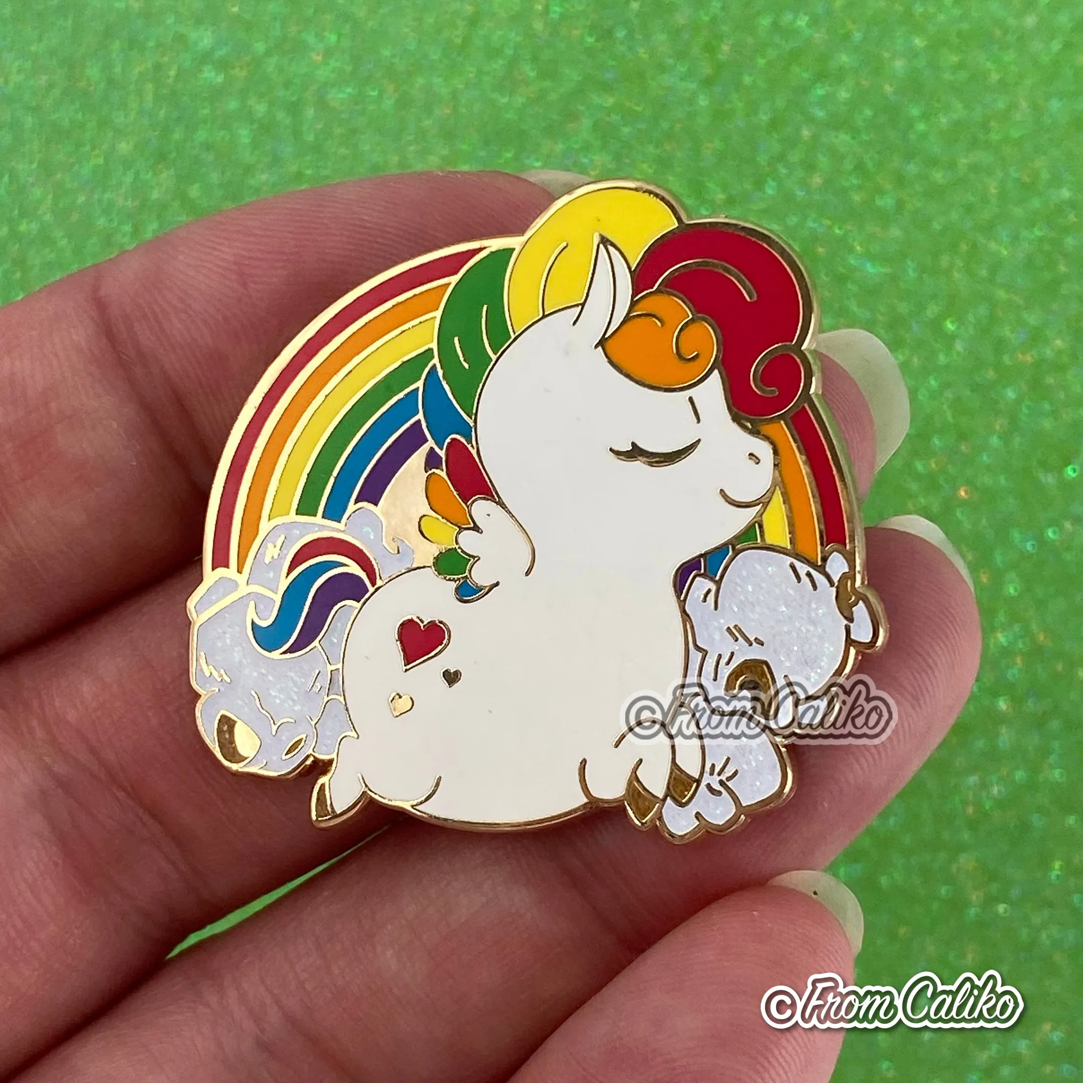 Patreon 2019 - Chonky Rainbow Pegasus Enamel Pin