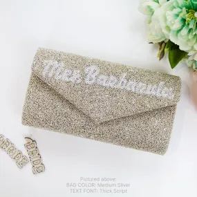 Personalized Last Name Envelope Wedding Clutch Bag (ENV)