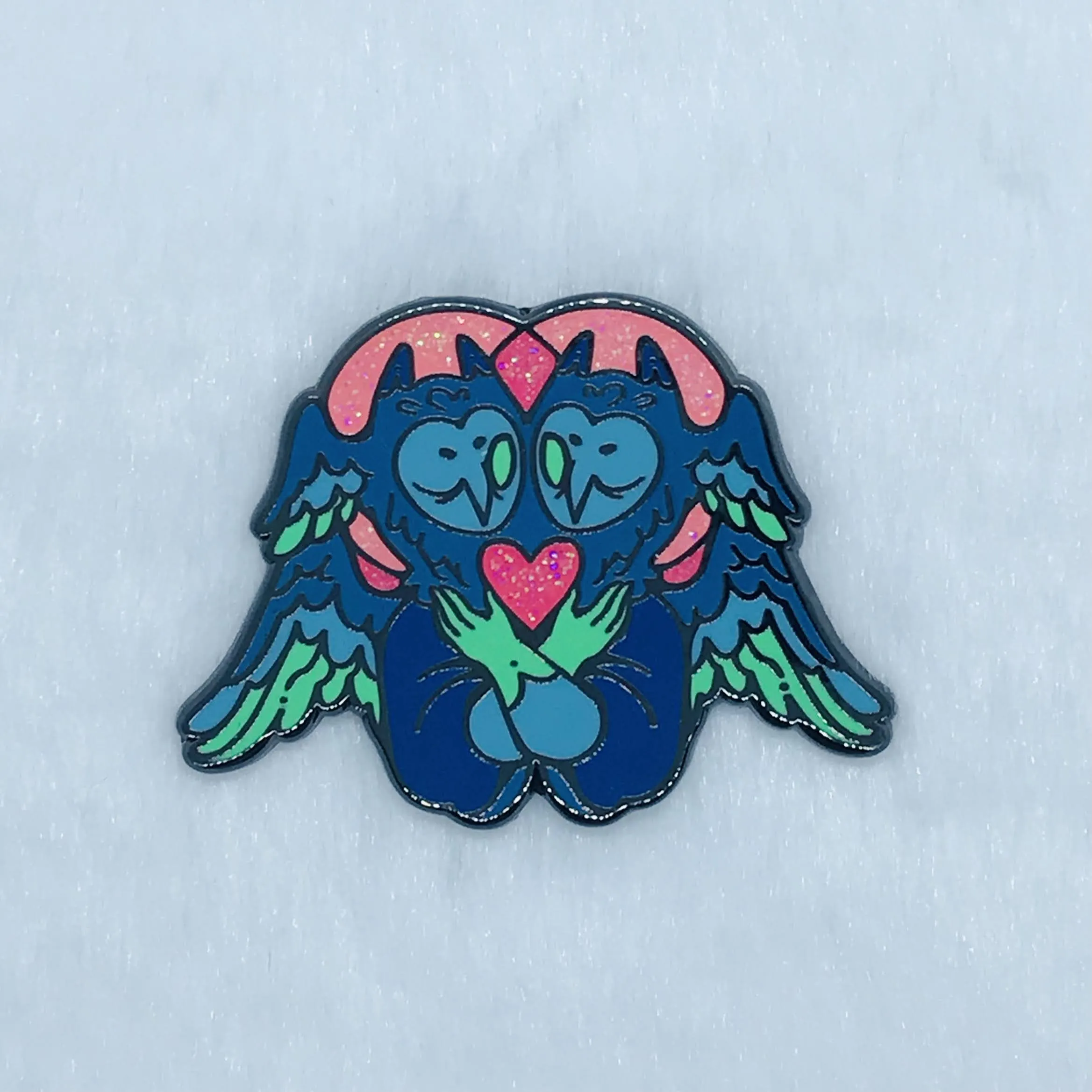 Polysexual Owl Angel Pin