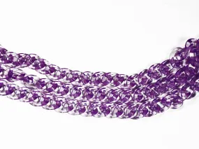 Purple Transparent Circular Acrylic Chains