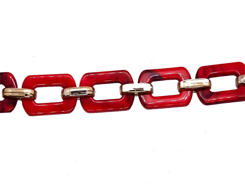 Red Designer Acrylic Chains