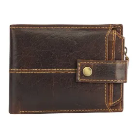 RFID & MINIMALIST DARK BROWN LEATHER WALLET