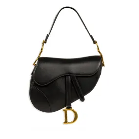 Saddle Bag - Black Leather