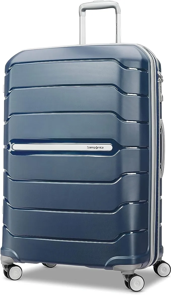 Samsonite Freeform 3 Piece Set 21|24|28 Inch Expandable Spinners (Navy)