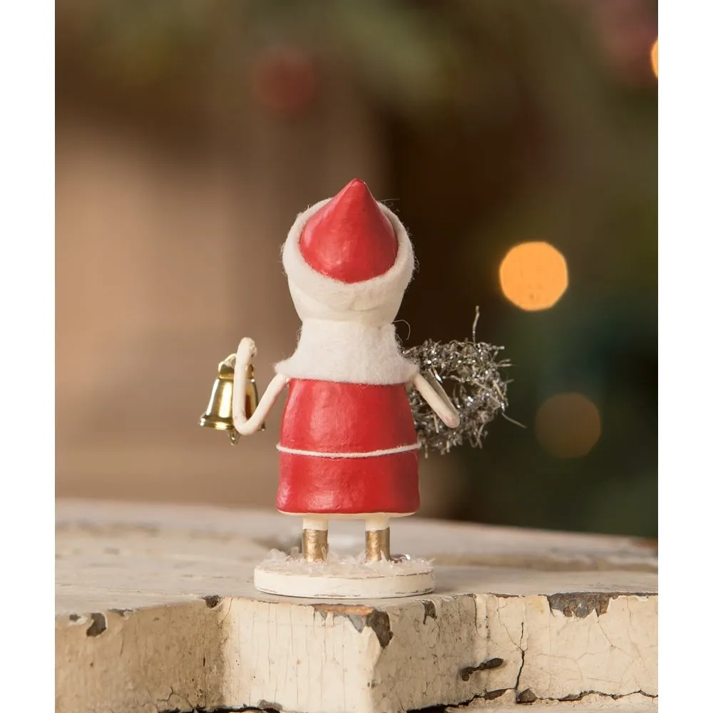 Santa with Wreath & Bell by Bethany Lowe Designs